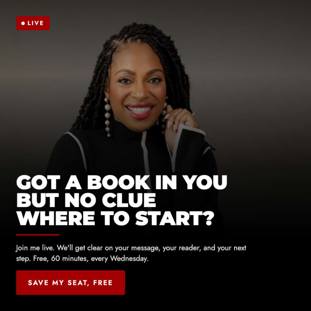 Got a book in you but no clue where to start? Join our free weekly webinar every Wednesday.